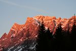Alpenglühen der Zugspitze