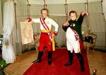 Napoleon und Fürst Liechtenstein bei den Friedensverhandlungen